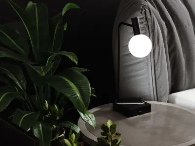 Spenser LED Wireless Charger Table Lamp by John Lewis 3D model