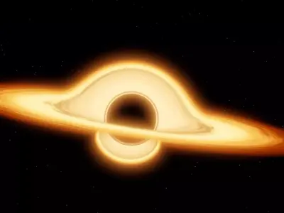 Realistic Black Hole with Accretion Disk Low-poly 3D model