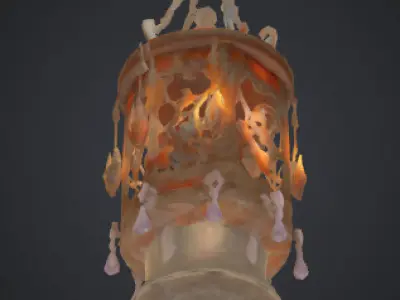 Emberlight Relic Lantern Free low-poly 3D model