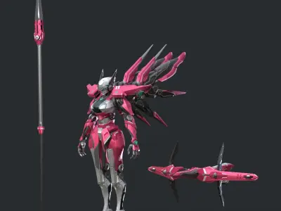 Maneuvering gundam 3D model