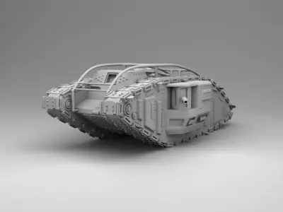 Strong tank 3D print model