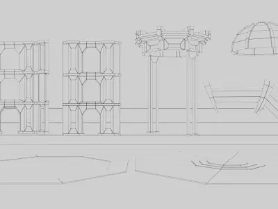 Royal Coliseum Texture Low-poly 3D model