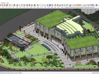 Sketchup Shopping Center 182 3D model