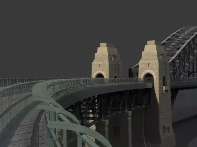 Sydney Harbour Bridge 3D model