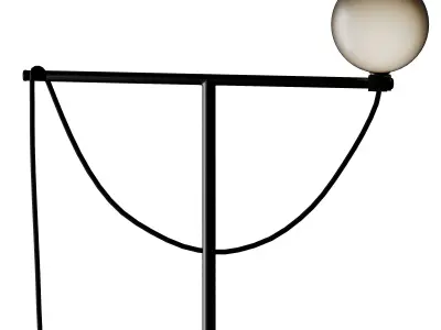 Handvark Globe Floor Lamp Black 3D model