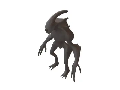 Aliens Monster v3 002 Low-poly 3D model