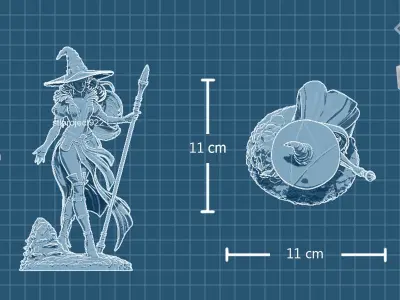 Sorceress 3D print model