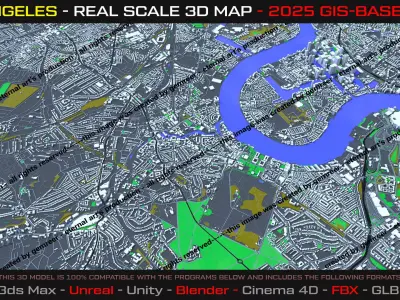 London City 3D Map - 2025 Gis Data 3D model