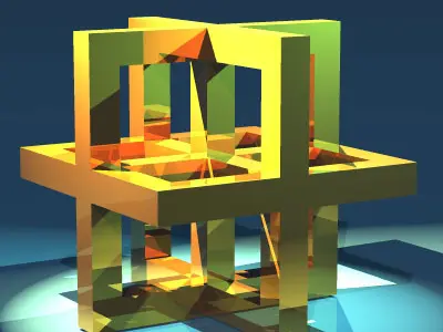 Leonardo da vinci cube 3D model