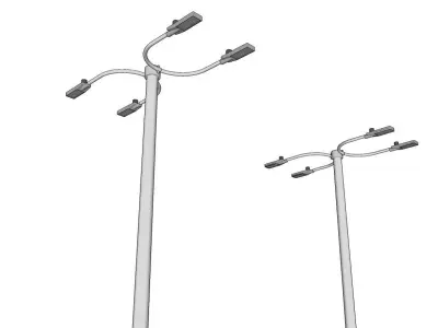 Light Pole - Lamp Post 11 3D model