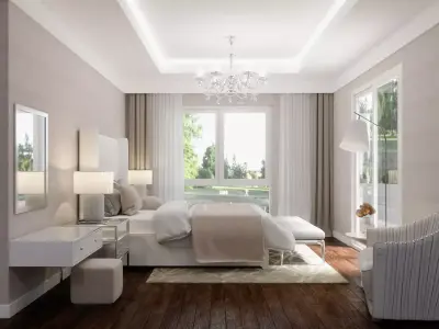 BEDROOM - neoclassical style 3D model