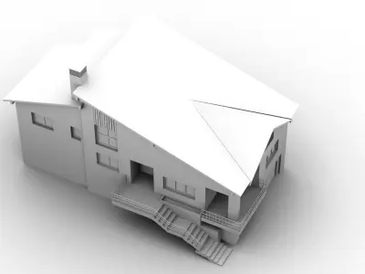 Detached house 1 3D model