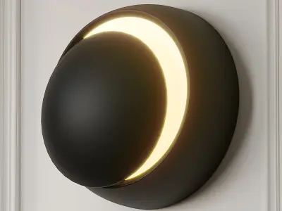 Grnflashing Crescent Round Wall Lamp 3D model