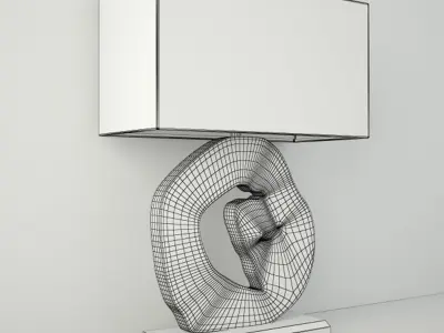 Acacia Table Lamp by Jamie Young 3D model