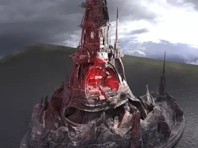 Castle greyscull  3D model