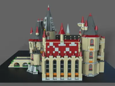 Lego school of magic 3D model