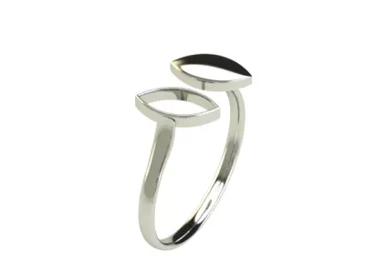 Gold Minimal Ring 4 3D print model