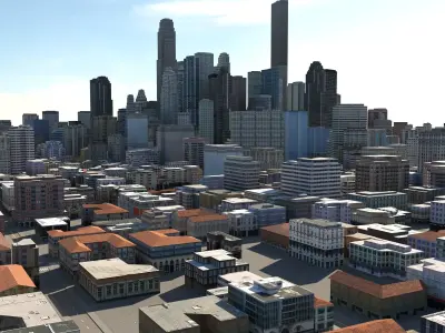 City 118 Low-poly 3D model
