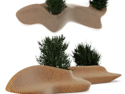 Parametric Bench 3D model purchase
