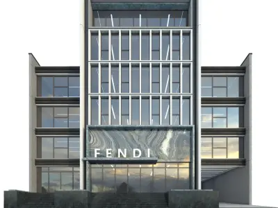 High-rise office building No 1 3D model