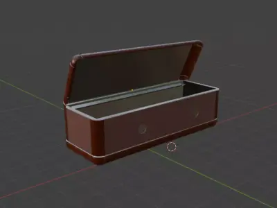 storage box with lid 3d model Free low-poly 3D model