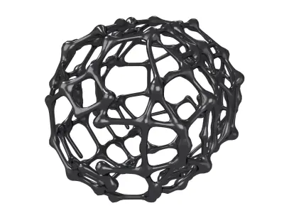 Abstract Shape Nanotubes v1 003 Low-poly 3D model