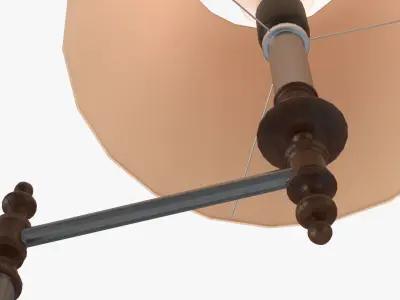 Floor Lamp Low-poly 3D model