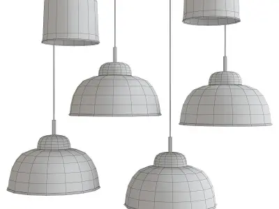 Justusia chandelier 3d model Low-poly 3D model