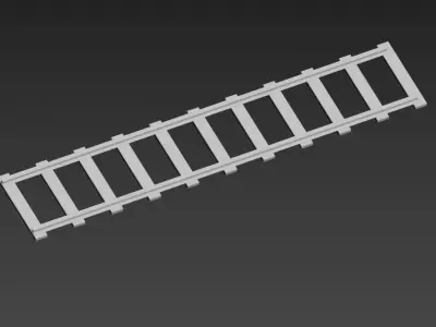 train track Free 3D model