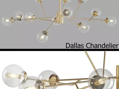 Dallas Chandelier 3D model