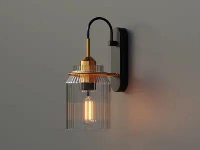 Funnel Wall Lamp 3D model