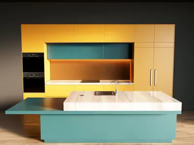 109-Kitchen1 matte 10 3D model