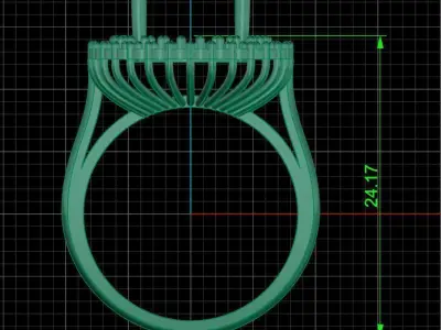 Jewelry ring 401 3D print model