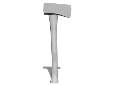 Felling Axe Low-poly 3D model