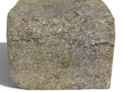 Fireclay Brick Cut Low-poly 3D model