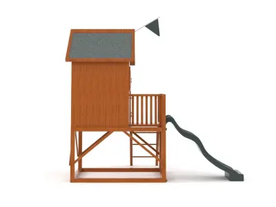 Playhouse wooden 3D model