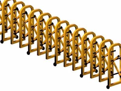 TURTLE BARRIER -Mass Barrier Low-poly 3D model