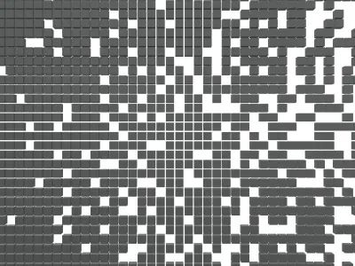 Pixel Composition Background v1 001 Low-poly 3D model