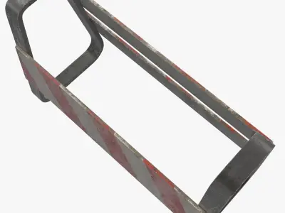 Traffic Barricade 3D model
