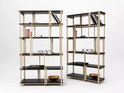 Mondrian Bookshelf 3D model