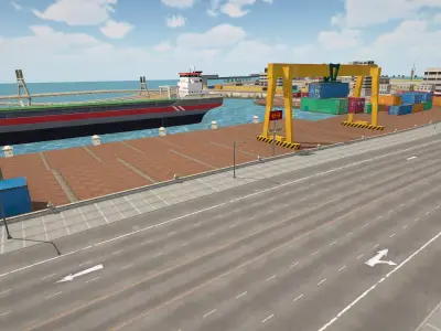 ow Poly Modern City Pack Unity package  Low-poly 3D model