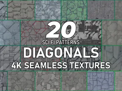200 Seamless Sci-fi Panels - Collection Vol 1 Texture