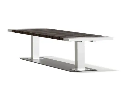 Mall Bench 3D Model 3D model