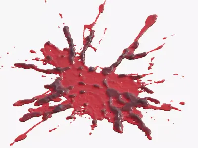 Swirly Blood Splatter vol1 1 3D model