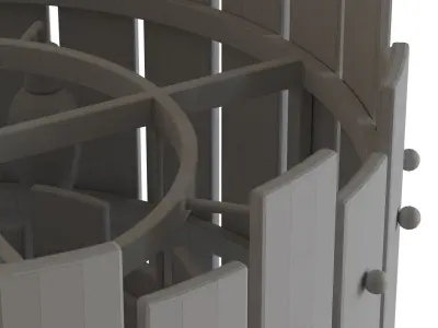 Chandelier Caprera Low-poly 3D model