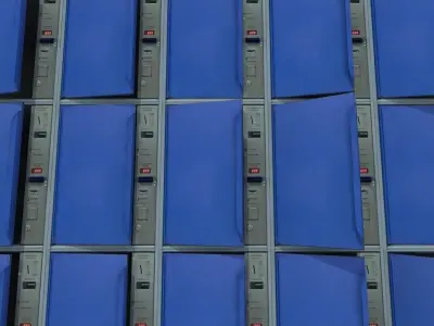 Metal storage Low-poly 3D model