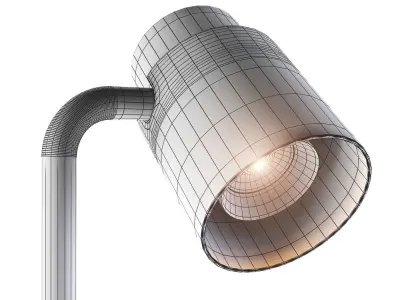Reel floor lamp 3D model