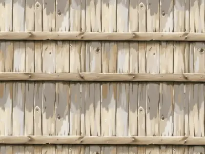 Stylized Wood Fence Seamless Texture  Texture