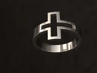 Cross Ring 3D print model