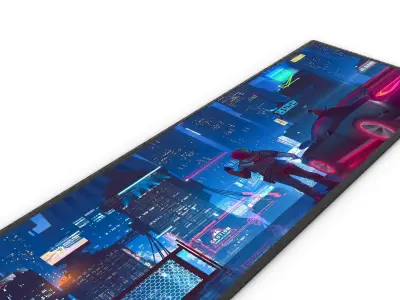 PAD Gamer v1 Mouse and keyboard Low-poly 3D model